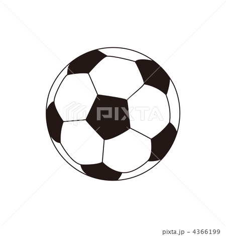 サッカーボールのイラストのイラスト素材