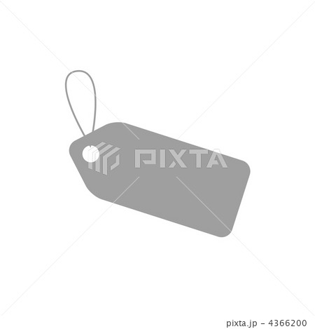 荷札のシルエットのイラスト 荷札のシルエットのイラスト 4366200