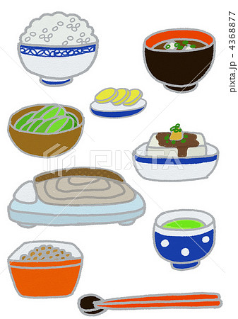 日本の美味しい朝食 4368877