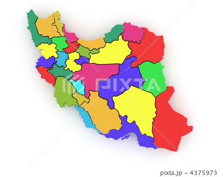 Three-dimensional map of Iran Three-dimensional map of Iran 4375973