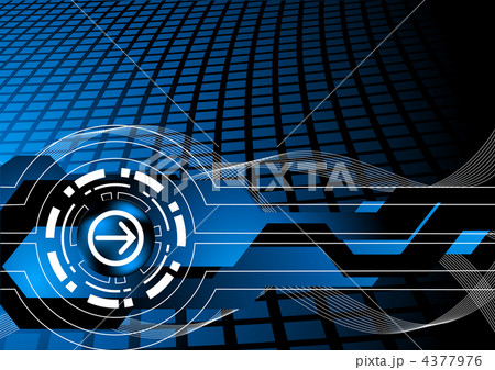 Vector tech background with arrow 4377976