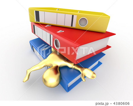 Men with folders on white isolated background Men with folders on white isolated background 4380606