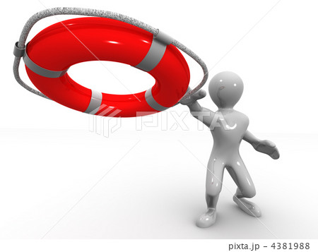 Men wtih lifepreserver 4381988