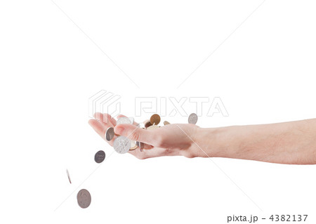 coins in the hand 4382137