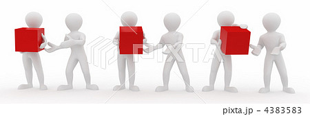 Conceptual image of teamwork. 3d 4383583