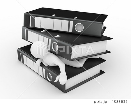 Men with folders on white isolated background Men with folders on white isolated background 4383635