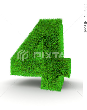 Number four from grass 4383927