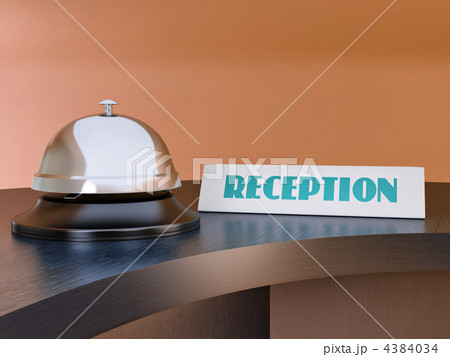 Hotel bell on the table. Reception Hotel bell on the table. Reception 4384034