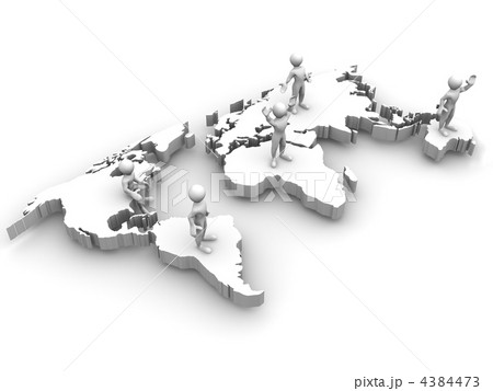 People with map of world 4384473
