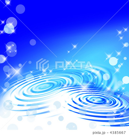 水面　波紋　雨　光 4385667