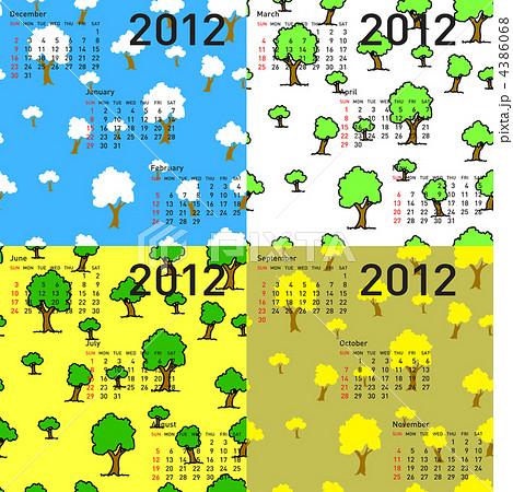 seamless wallpaper 2012 calendar days of the year 4386068
