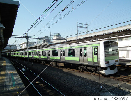 山手線 E231系 外回り 田端駅 山手線 E231系 外回り 田端駅 4386597