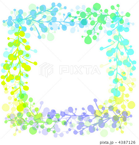 植物のフレーム 緑 のイラスト素材 4387126 Pixta
