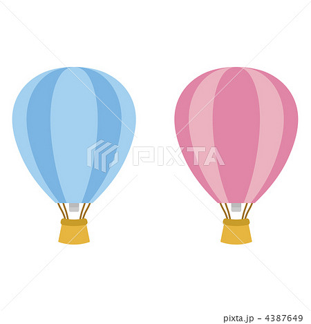 熱気球 バルーン 気球のイラスト素材 4387649 Pixta