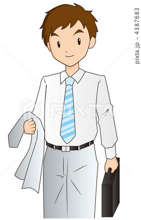 ビジネスマン　ジャンプ 4387683