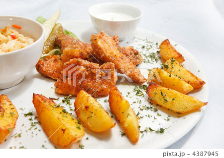 chicken with potatoes chicken with potatoes 4387945