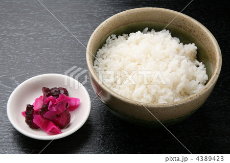 ご飯と柴漬け 4389423
