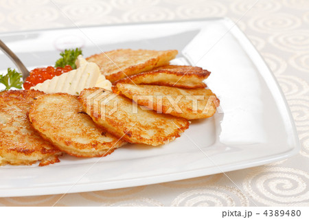 fried potatoes pancakes with caviar fried potatoes pancakes with caviar 4389480