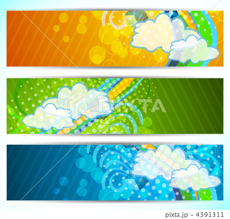 Abstract banners 4391311