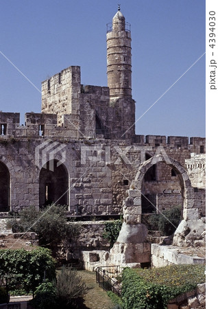 エルサレム ダビデの塔の写真素材