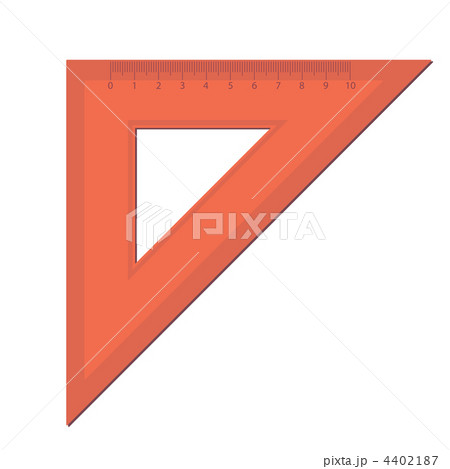 line of the triangle on a white background. 4402187
