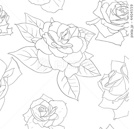 Seamless wallpaper with beautiful flowers 4404559