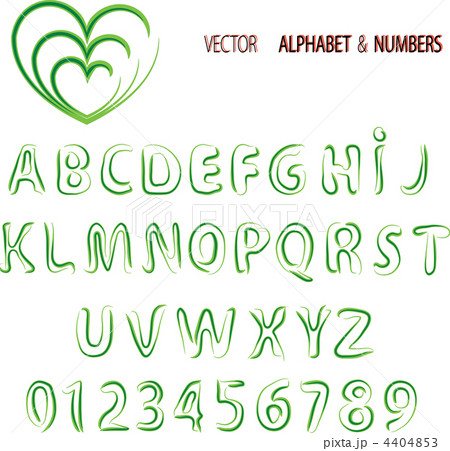 Vector herbal alphabet and numbers Vector herbal alphabet and numbers 4404853