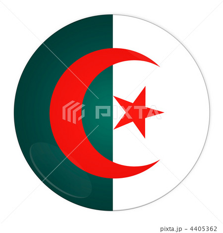 Algeria button with flag 4405362