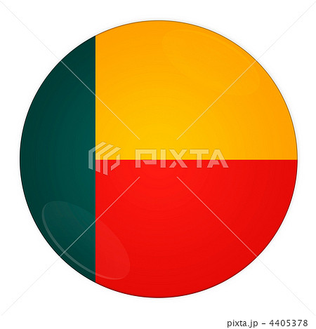 Benin button with flag Benin button with flag 4405378