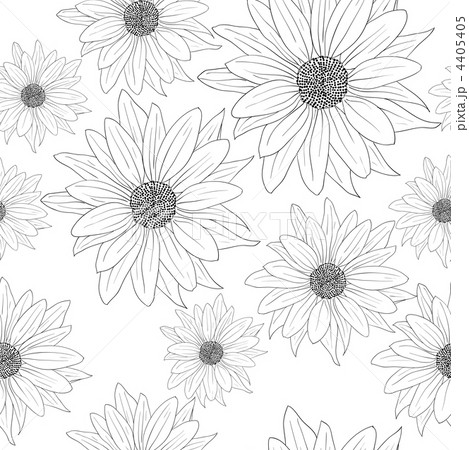 Seamless wallpaper with beautiful flowers 4405405
