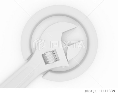 Adjustable wrench. 3d 4411339