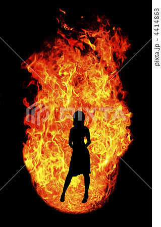 炎と人物 4414863