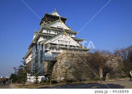大阪城　天守閣　大阪城公園 4416849