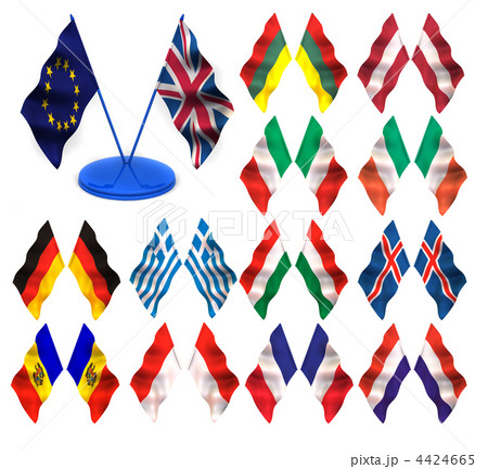 Flags. 3d 4424665