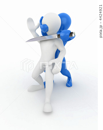 Hostage. Two men on white isolated background Hostage. Two men on white isolated background 4424921