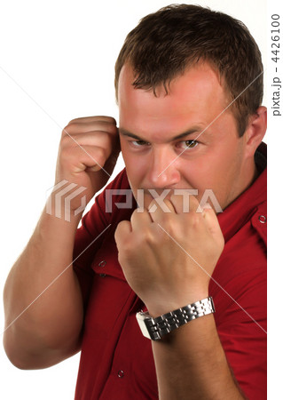 man in a pose of a boxer 4426100