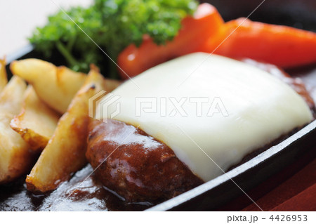 チーズハンバーグのアップ 4426953