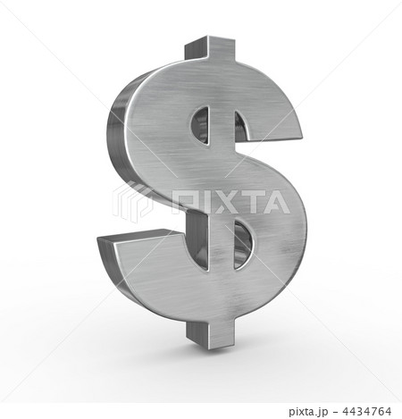 Sign of dollar. 3d 4434764