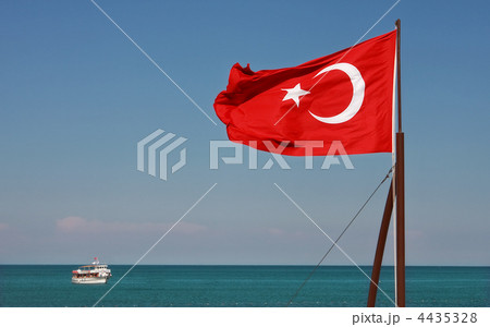 National flag of Turkey. National flag of Turkey. 4435328