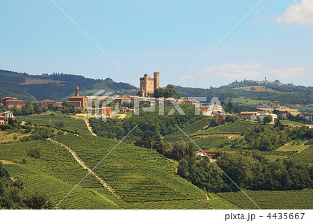 Castle on the hill. Piedmont, Northern Italy. Castle on the hill. Piedmont, Northern Italy. 4435667