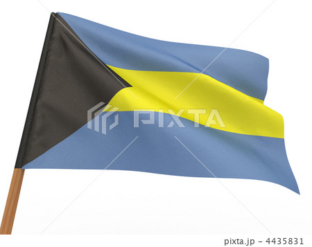 flag fluttering in the wind. Bahamas 4435831
