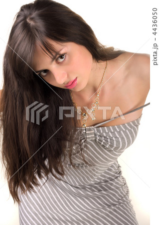 Sexual girl on white background 4436050