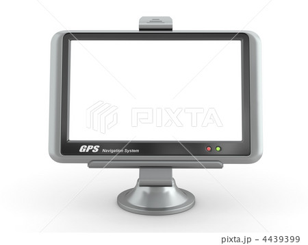 Gps with empty screen. 3d 4439399