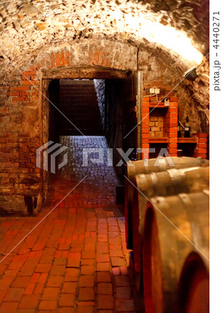 old wine cellar with barrels 4440271