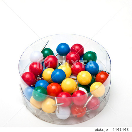 a bunch of pushpins in a box a bunch of pushpins in a box 4441448