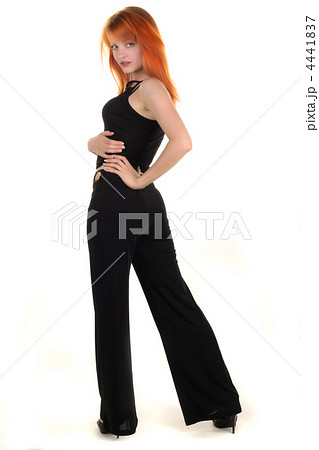 Beautiful girl on white background Beautiful girl on white background 4441837