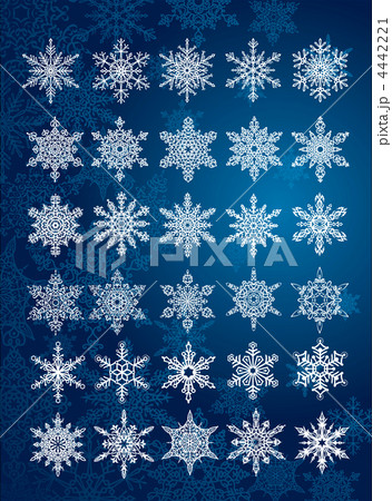 30 unique snowflakes in all / 6 different sets 4442221