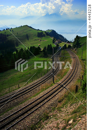 Tram tracks in Switzerland Tram tracks in Switzerland 4443218