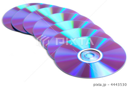 DVDs over white background 4443530