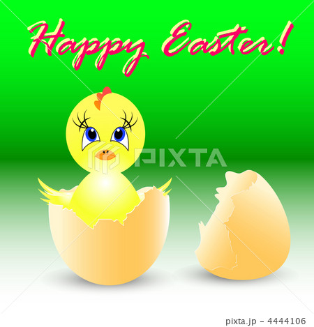 easter holiday illustration with chicken 4444106